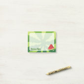 Wassermelone Post-it Klebezettel (Auf Schreibtisch)