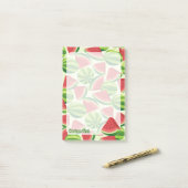 Wassermelone Post-it Klebezettel (Auf Schreibtisch)