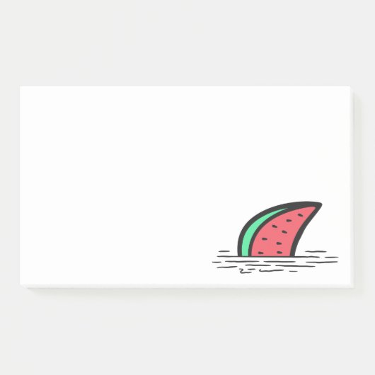 Wassermelone Post-it Klebezettel (Vorderseite)