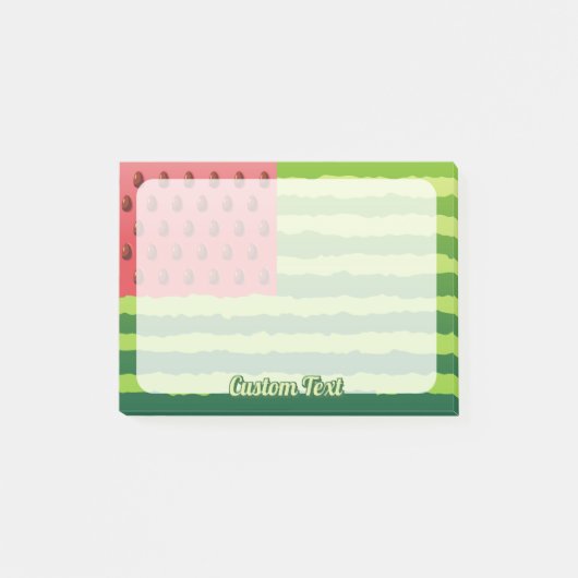 Wassermelone Post-it Klebezettel (Vorderseite)