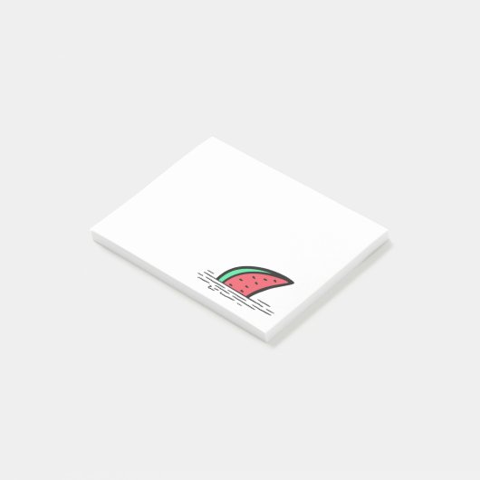 Wassermelone Post-it Klebezettel (angewinkelt)