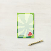 Wassermelone Post-it Klebezettel (Auf Schreibtisch)