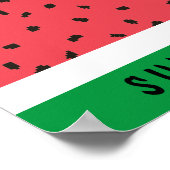 Wassermelone Poster (Ecke)