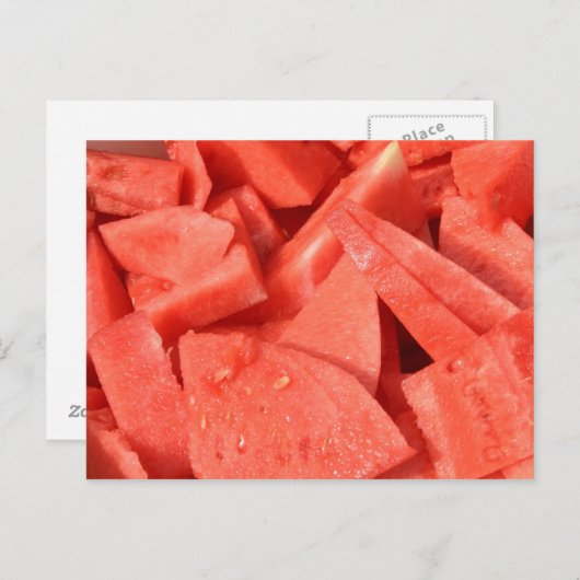 Wassermelone Postkarte (Vorne/Hinten)