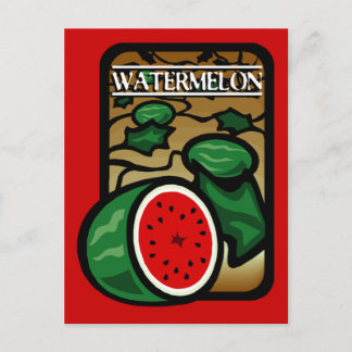 Wassermelone Postkarte