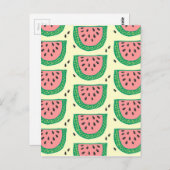 Wassermelone Postkarte (Vorne/Hinten)