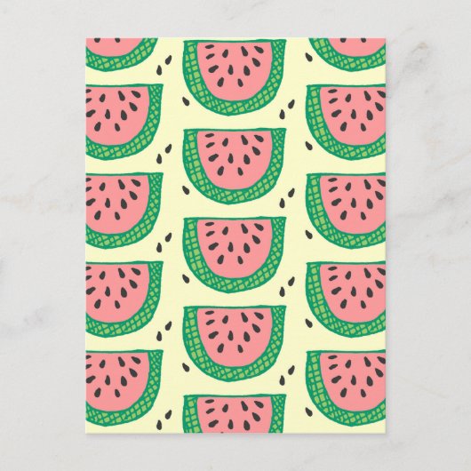 Wassermelone Postkarte (Vorderseite)