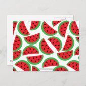 Wassermelone Postkarte (Vorne/Hinten)