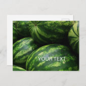 Wassermelone Postkarte (Vorne/Hinten)
