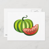 Wassermelone Postkarte (Vorne/Hinten)