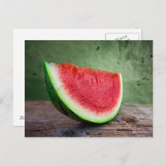 Wassermelone Postkarte (Vorne/Hinten)