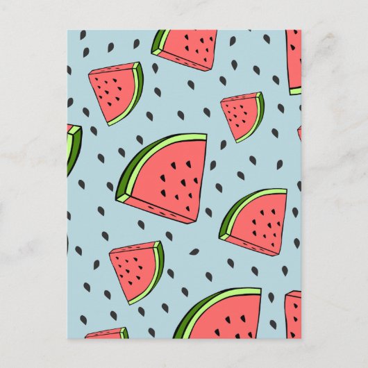 Wassermelone Postkarte (Vorderseite)