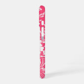 Wassermelone Rosa Bläserwirl iPhone 16 Hülle (Linke Seite)