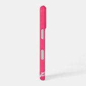 Wassermelone Rosa Bläserwirl iPhone 16 Hülle (Rechte Seite)