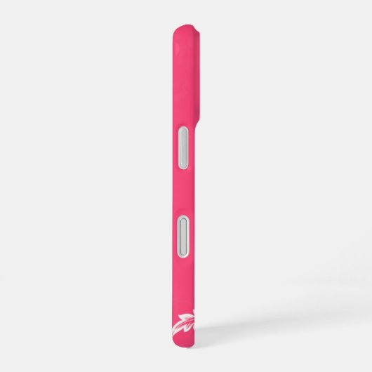 Wassermelone Rosa Bläserwirl iPhone 16 Hülle (Rechte Seite)