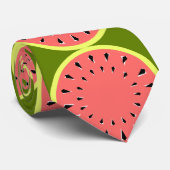Wassermelone Rosa Grosses Multi Krawatte (Gerollt)