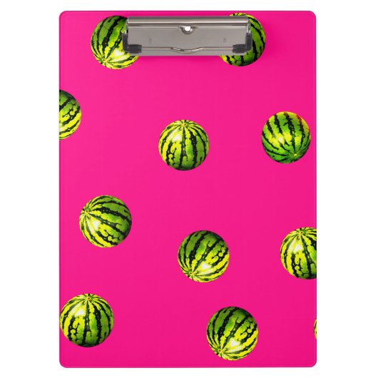 Wassermelone rosa klemmbrett (Vorderseite)