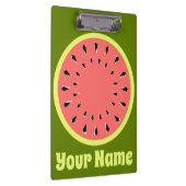 Wassermelone Rosa Name Klemmbrett (Rechts)
