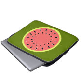 Wassermelone Rosa Notebook-Ärmel Laptopschutzhülle (Vorne Knopf)