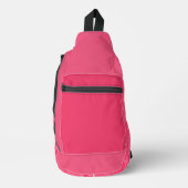 Wassermelone rosa Punkte Crossbody Bag (Vorderseite)