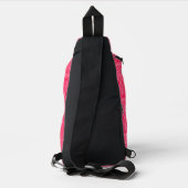 Wassermelone rosa Punkte Crossbody Bag (Rückseite)