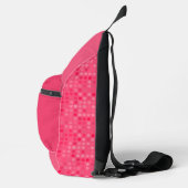 Wassermelone rosa Punkte Crossbody Bag (Rechts)