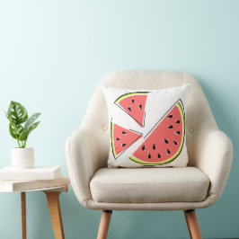 Wassermelone Rosa Rückquadrat Kissen