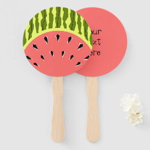 Wassermelone Rosa Streifen Fächer