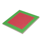 Wassermelone rosa und grüne Sommermuster Fliese (Seite)