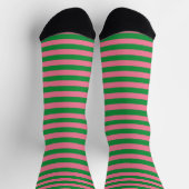 Wassermelone Rosa und grüne Streifen Socken (Oben)