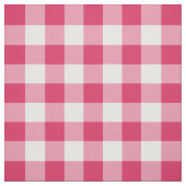 Wassermelone-rosa und weißes Gingham-Muster-Gewebe Stoff (Muster)