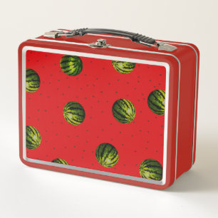 Wassermelone Rot mit Samen Metall Lunch Box
