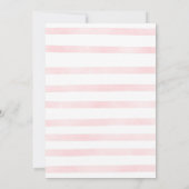 Wassermelone Rot und Rosa Babydusche Dankeskarte (Rückseite)