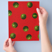 Wassermelone Rot und Samen Flyer (Hand)