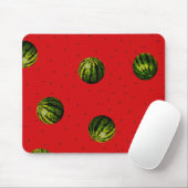 Wassermelone Rot und Samen Mousepad (Mit Mouse)