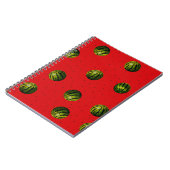 Wassermelone Rot und Samen Notizblock (Linke Seite)
