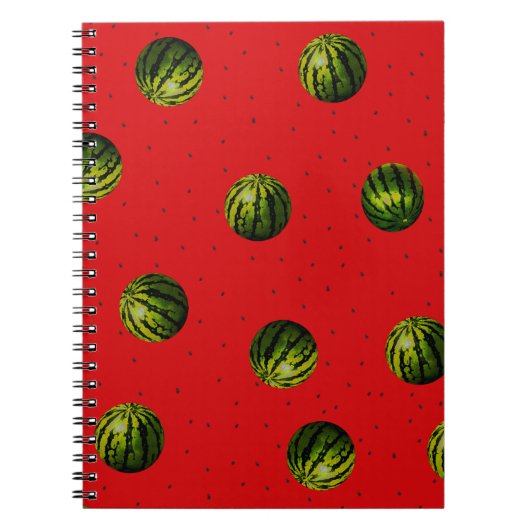 Wassermelone Rot und Samen Notizblock (Vorderseite)