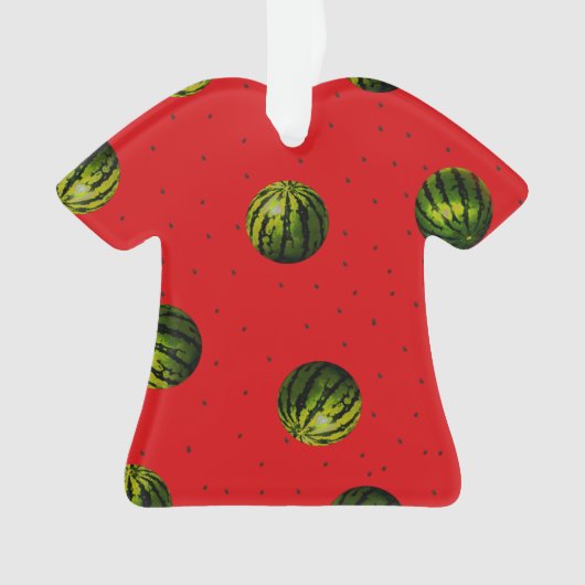 Wassermelone Rot und Samen Ornament (Vorderseite)
