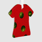 Wassermelone Rot und Samen Ornament (Vorderseite)