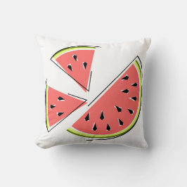 Wassermelone Rückquadrat Kissen
