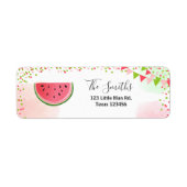 Wassermelone Rücksendeadresse Label Melon Party Fr (Vorne)