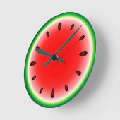 Wassermelone rund runde wanduhr (Winkel)