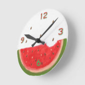 Wassermelone Runde Wanduhr (Winkel)
