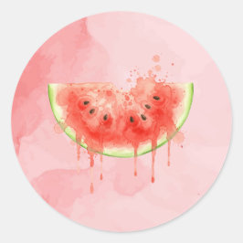 Wassermelone Runder Aufkleber