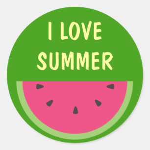 Wassermelone Runder Aufkleber