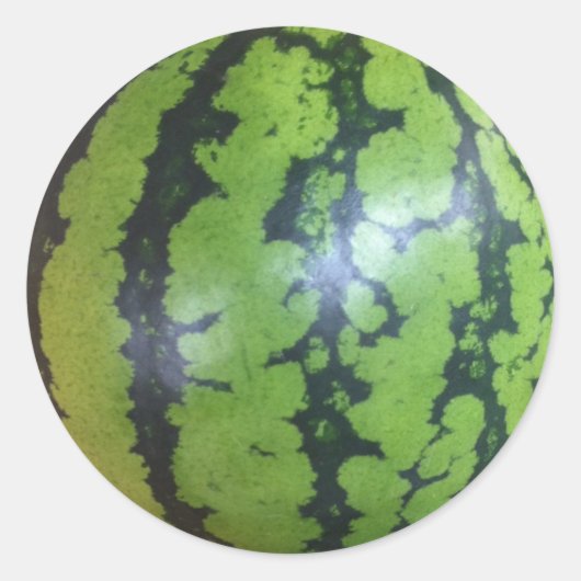 Wassermelone Runder Aufkleber (Vorderseite)