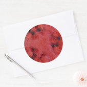 Wassermelone Runder Aufkleber (Umschlag)