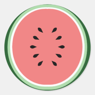 Wassermelone Runder Aufkleber