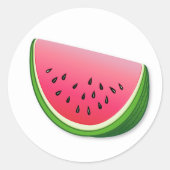 Wassermelone Runder Aufkleber (Vorderseite)
