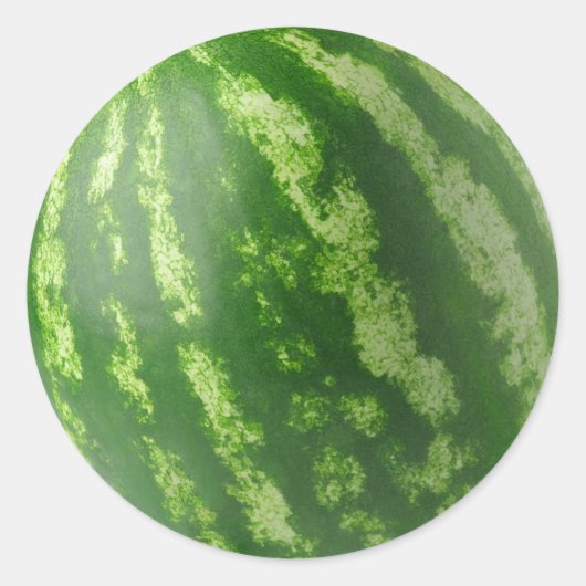 Wassermelone Runder Aufkleber (Vorderseite)